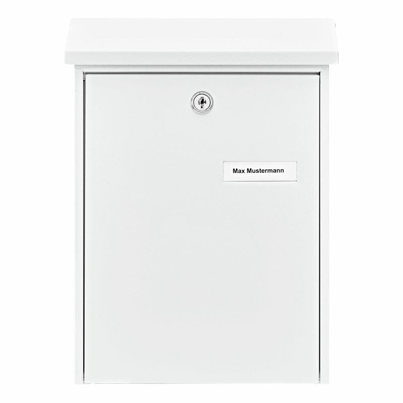 BURG-WÄCHTER Daily 5861 W Briefkasten Weiß Wandmontierter Briefkasten Stahl