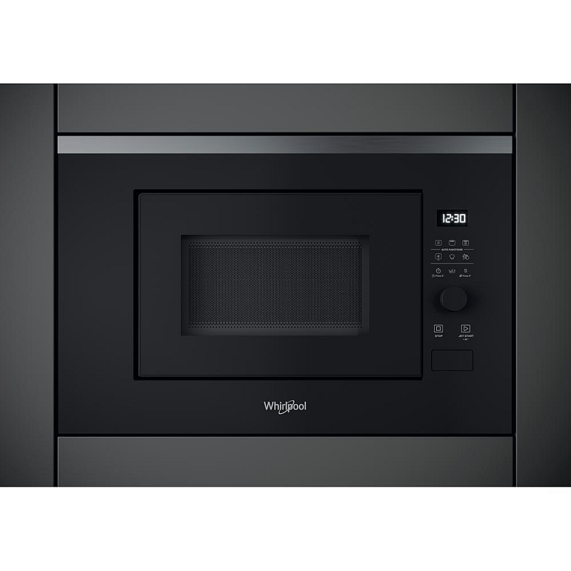 Whirlpool WMF201G Schwarz, Edelstahl Grill-Mikrowelle Integriert 20 l 800 W