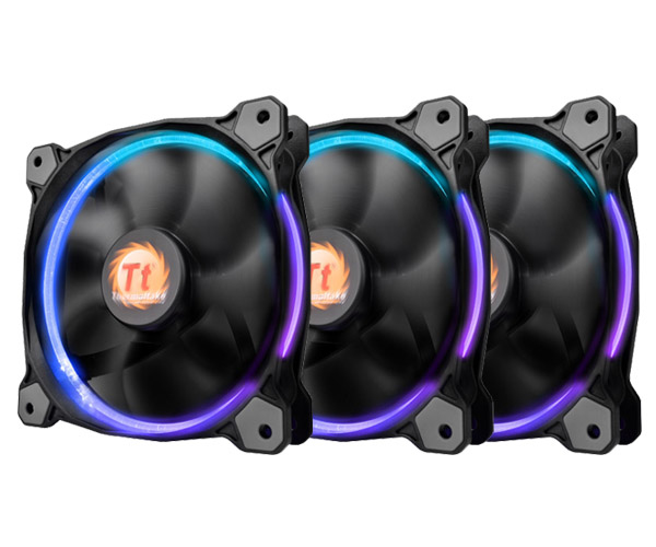 Thermaltake RIing 14 (3 Fan Pack) Computergehäuse Ventilator 14 cm Schwarz