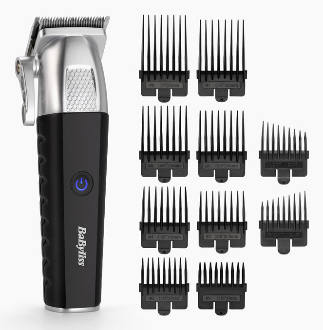 BaByliss E812E Haartrimmer/-schneider Schwarz, Edelstahl 8 Lithium-Ion (Li-Ion)