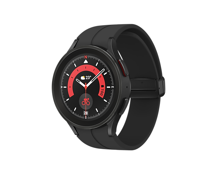 Samsung Galaxy Watch5 Pro 3,56 cm (1.4") OLED 45 mm Digital 450 x 450 Pixel Touchscreen 4G Titan WLAN GPS