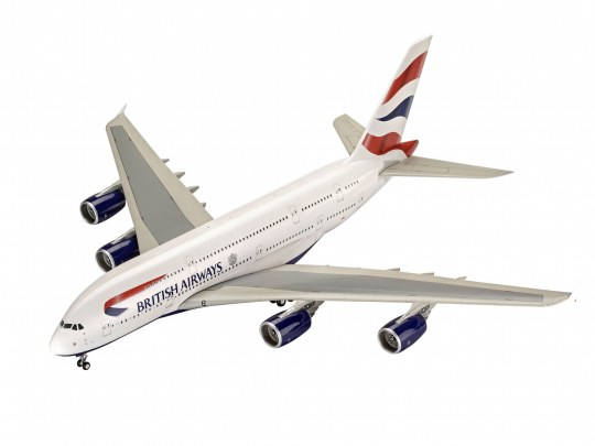 Revell A380-800 British Airways Starrflügelflugzeug-Modell Montagesatz 1:144