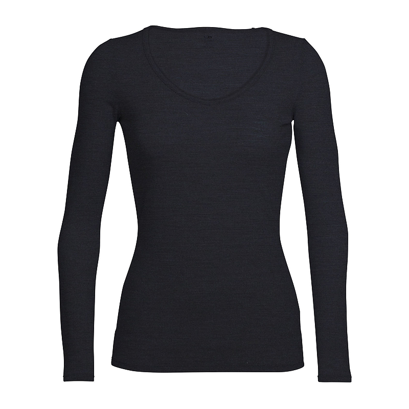 Icebreaker 103194001 M Shirt/Top T-Shirt Schaufelausschnitt Langärmlig Lycra, Merino-Wolle, Nylon