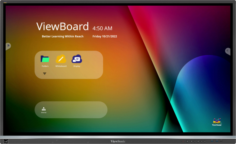 Viewsonic IFP5550-5 Interaktives Whiteboard 139,7 cm (55") 3840 x 2160 Pixel Touchscreen Schwarz HDMI