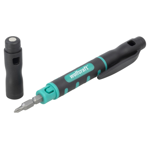 wolfcraft GmbH 8736000 Handschraubendreher Multi-Bit-Schraubendreher Präzisions-Schraubendreher