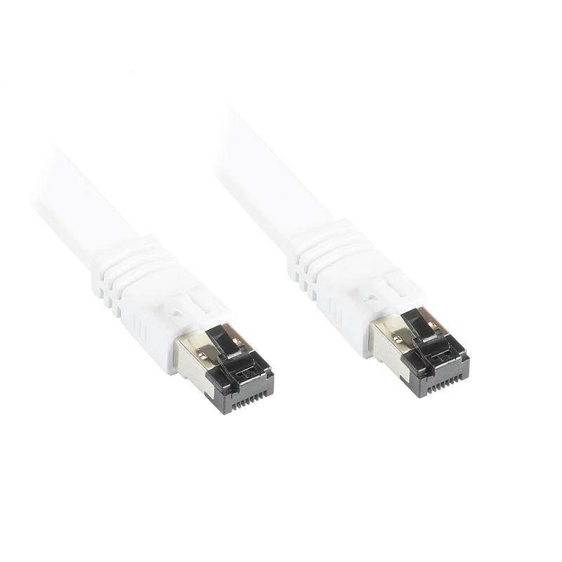 Alcasa 8080-F005W Netzwerkkabel Weiß 0,5 m Cat8.1 U/FTP (STP)