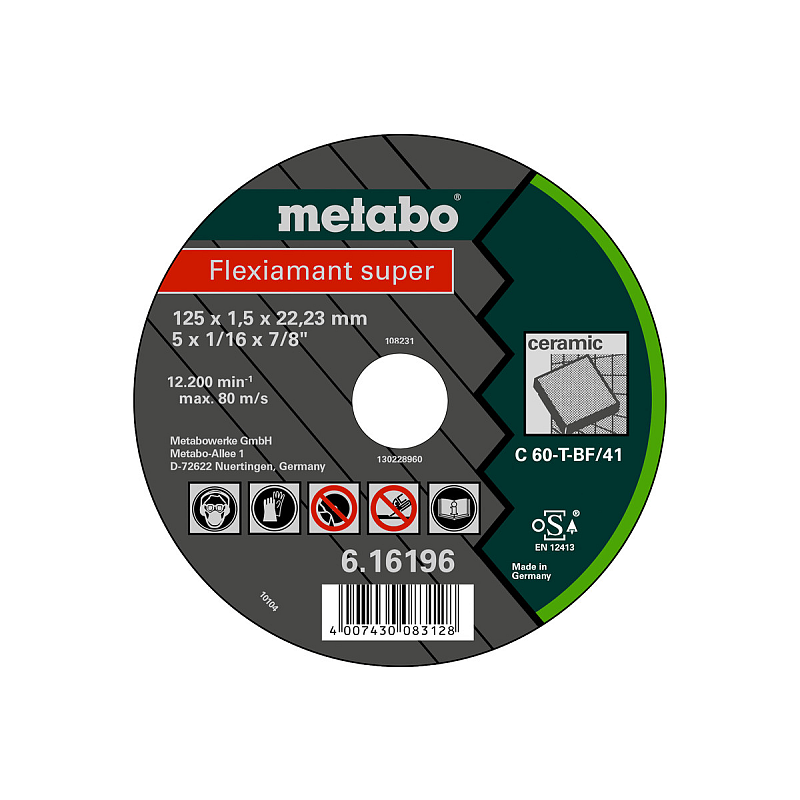 Metabo 616196000 Winkelschleifer-Zubehör Schneidedisk