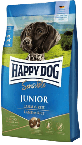 Happy Dog Sensible Junior 10 kg Lamm, Reis, Mais, Rind