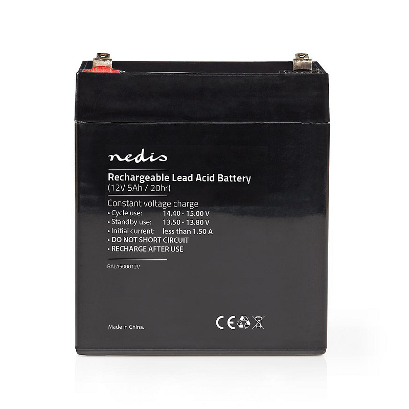 Nedis BALA500012V Haushaltsbatterie Wiederaufladbarer Akku Plombierte Bleisäure (VRLA)