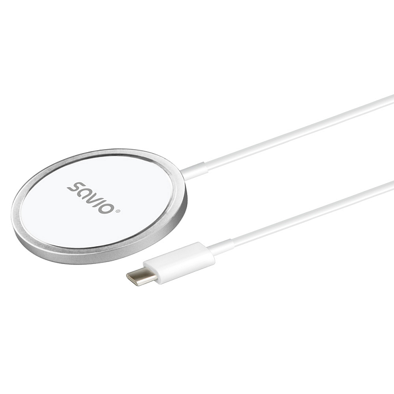 Savio LA-11 Ladegerät für Mobilgeräte Handy, Universal Weiß Gleichstrom Kabelloses Aufladen Drinnen
