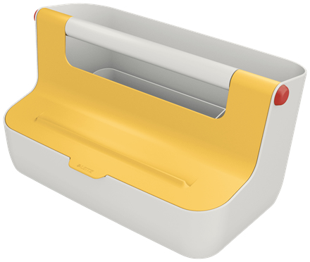Leitz 61250019 Aufbewahrungsbox Rechteckig Acrylnitril-Butadien-Styrol (ABS) Weiß, Gelb