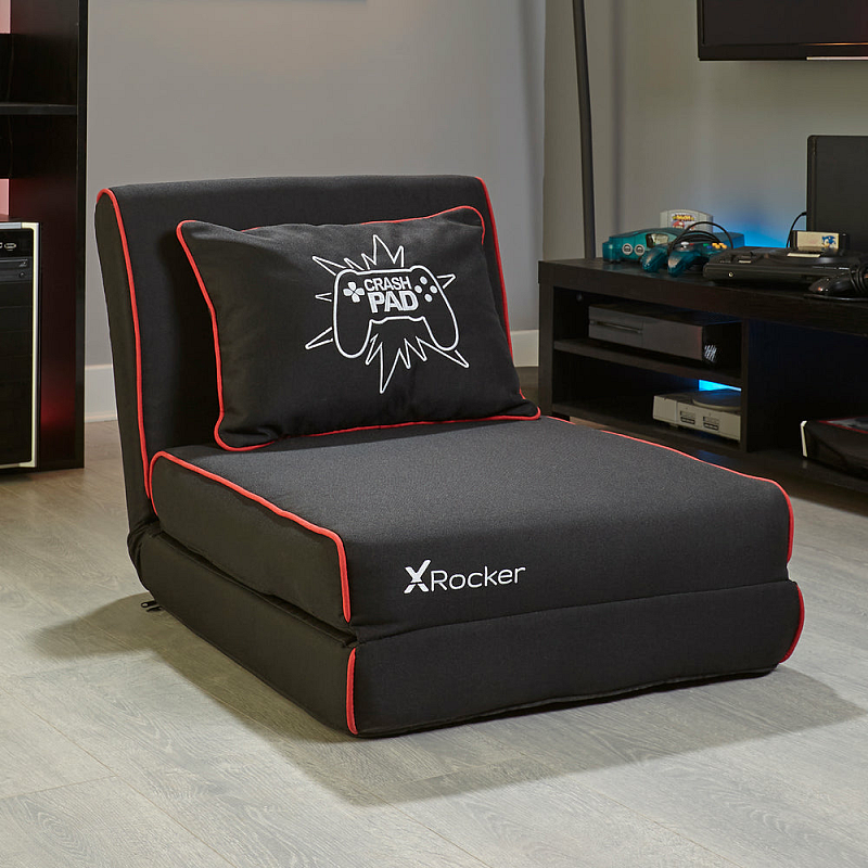 X Rocker 5132901 Videospiel-Stuhl Konsolen-Gamingstuhl Gepolsterter Sitz Schwarz, Rot
