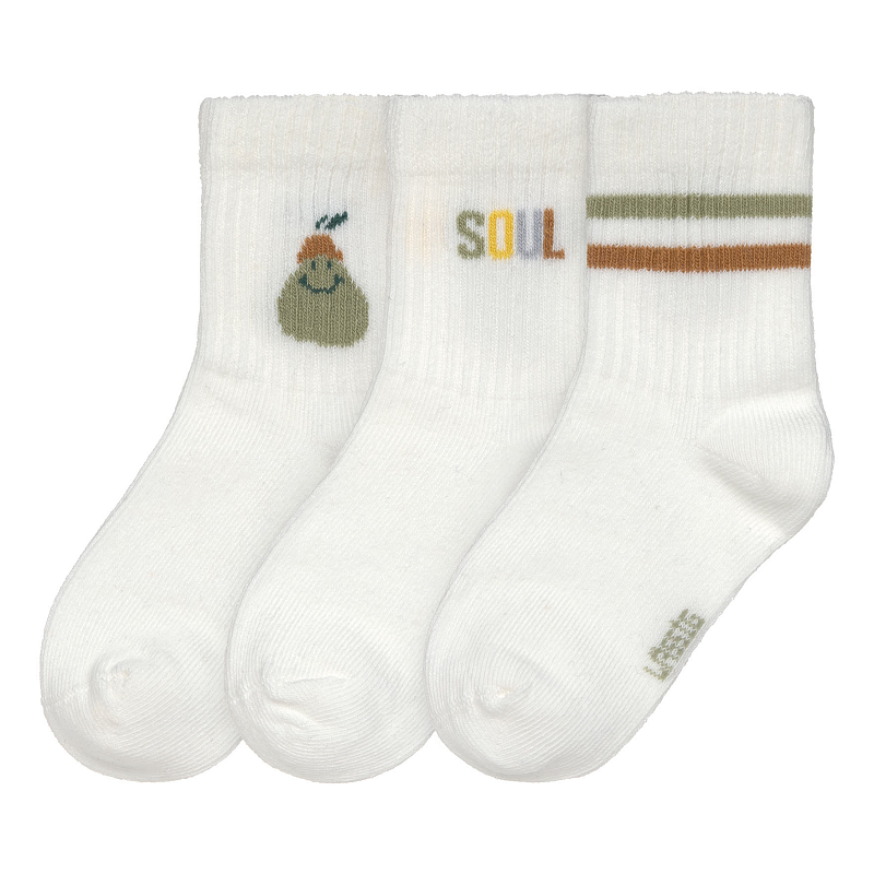 Lässig Cozy Leg Wear Unisex Crew-Socken Weiß 3 Paar(e)