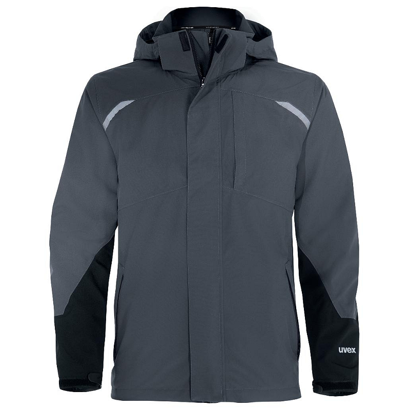 Uvex 8874411 Arbeitskleidung Jacke Schwarz, Grau