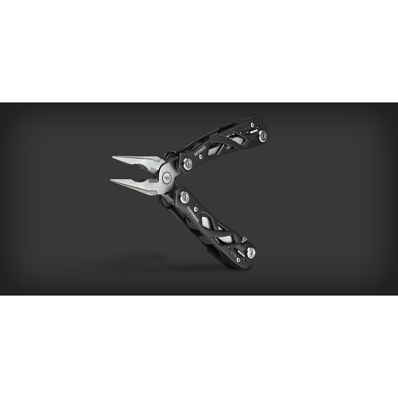 Gerber Suspension multi-plier Multi-Tool-Zange Taschengröße 12 Werkzeug Schwarz, Silber