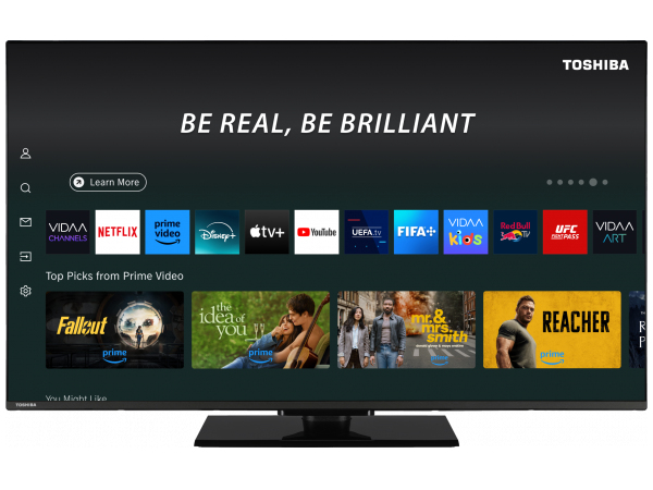 Toshiba 50QV3F63DG Fernseher 127 cm (50") 4K Ultra HD Smart-TV WLAN Schwarz 320 cd/m²