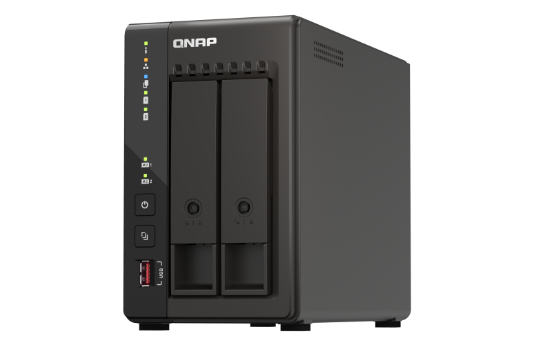 QNAP TS-253E NAS Tower Intel® Celeron® J6412 8 GB 0 TB QNAP QTS Schwarz
