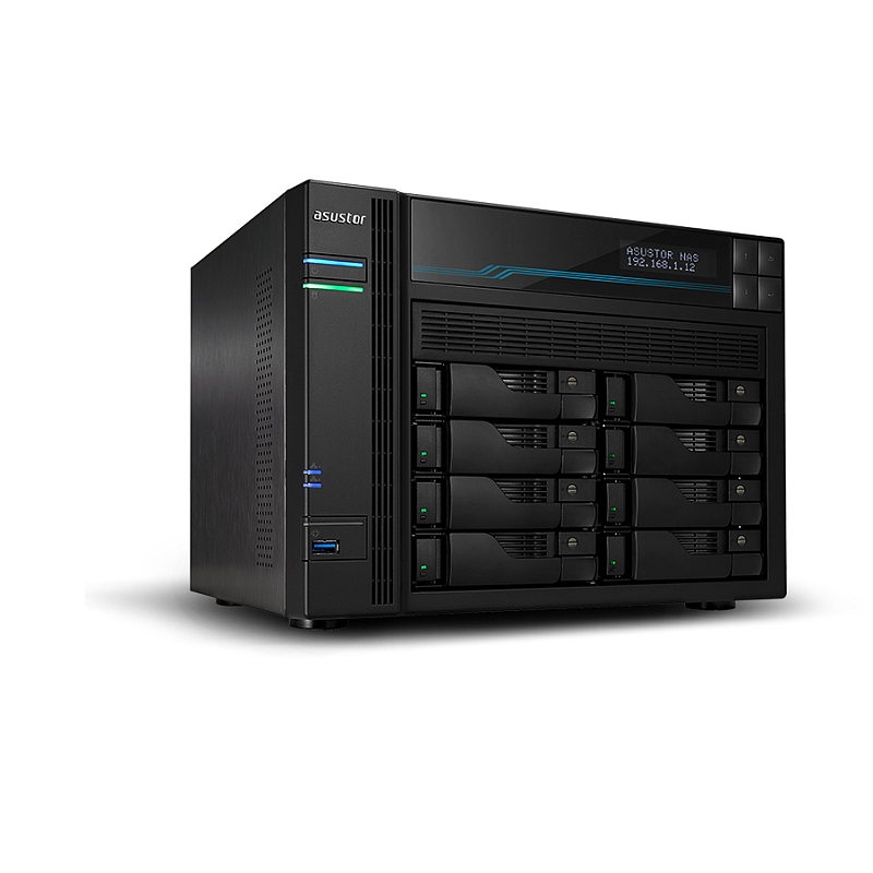 Asustor AS6508T NAS Tower Intel Atom® C3538 8 GB DDR4 0 TB ADM Schwarz