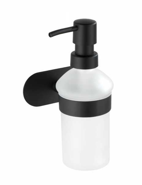 WENKO 24291100 Seifenspender 0,2 l Schwarz, Weiß