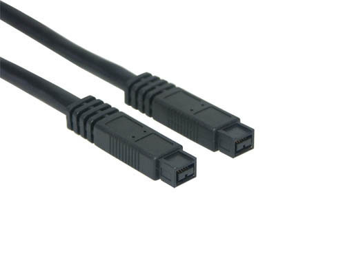 Alcasa 2621-FB1 Firewire-Kabel 1 m 9-p Schwarz