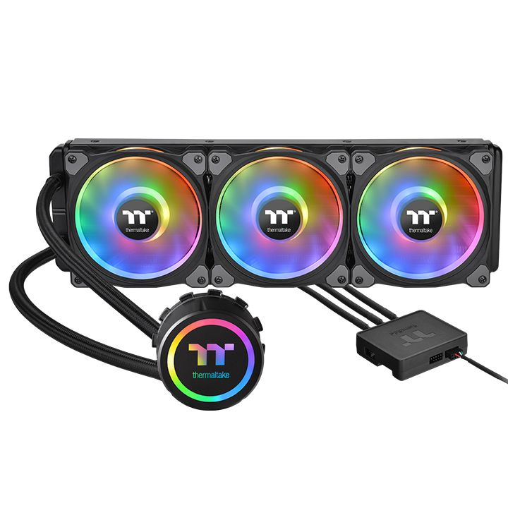 Thermaltake Floe DX RGB 360 TT Premium Edition Prozessor All-in-One-Flüssigkeitskühler 14 cm Schwarz 1 Stück(e)