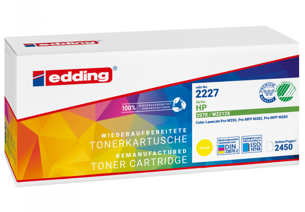 Edding EDD-2227 Tonerkartusche 1 Stück(e) Kompatibel Gelb