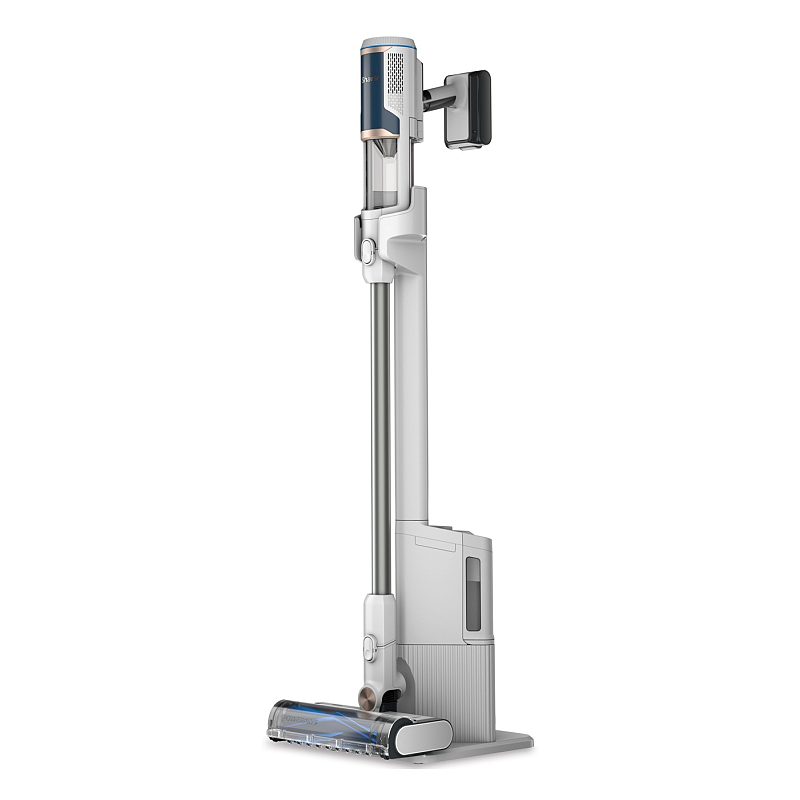 Sharkclean BU3521EU Stabstaubsauger/Elektrischer Besen 2-in-1-Stabstaubsauger Akku Trocken Beutellos 21,6 W Blau, Weiß