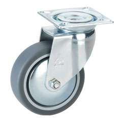 Dörner + Helmer 770200C Möbelrad Schwarz, Metallisch 50 kg Thermoplastisches Elastomer (TPE) 7,5 cm 1 Stück(e)