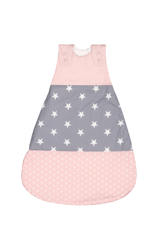 ULLENBOOM S-8086-RG Babyschlafsack Junge/Mädchen Grau, Pink