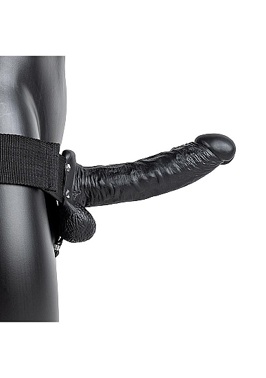 SHOTS Toys REA133BLK Vibrator Umschnalldildo Analverkehr, Vaginaler Sex Schwarz Kunststoff 180 mm 4,7 cm