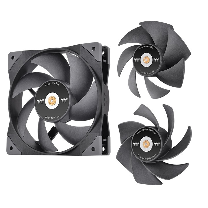 Thermaltake SWAFAN GT12 Computergehäuse Luftkühlung 12 cm Schwarz 3 Stück(e)