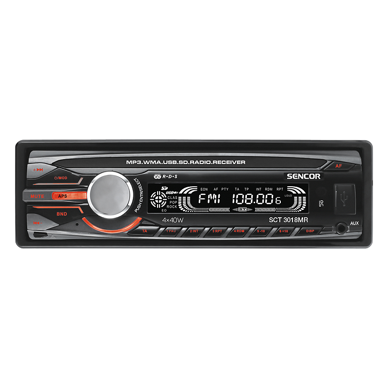 Sencor SCT 3018MR Auto Media-Receiver Schwarz 160 W