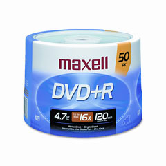 Maxell DVD+R 4.7GB 16x Spindle 50pk 4,7 GB 50 Stück(e)