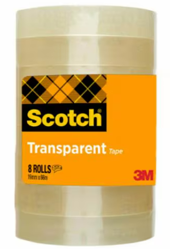 Scotch 7100213204 Schreibwaren-Klebeband 66 m Acryl, Polypropylen (PP) Transparent 8 Stück(e)