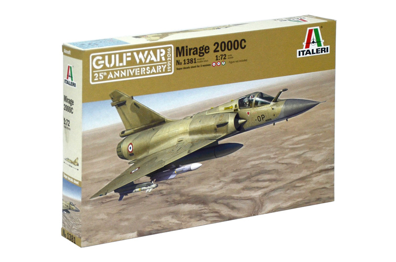 Italeri Mirage 2000C Starrflügelflugzeug-Modell Montagesatz 1:72
