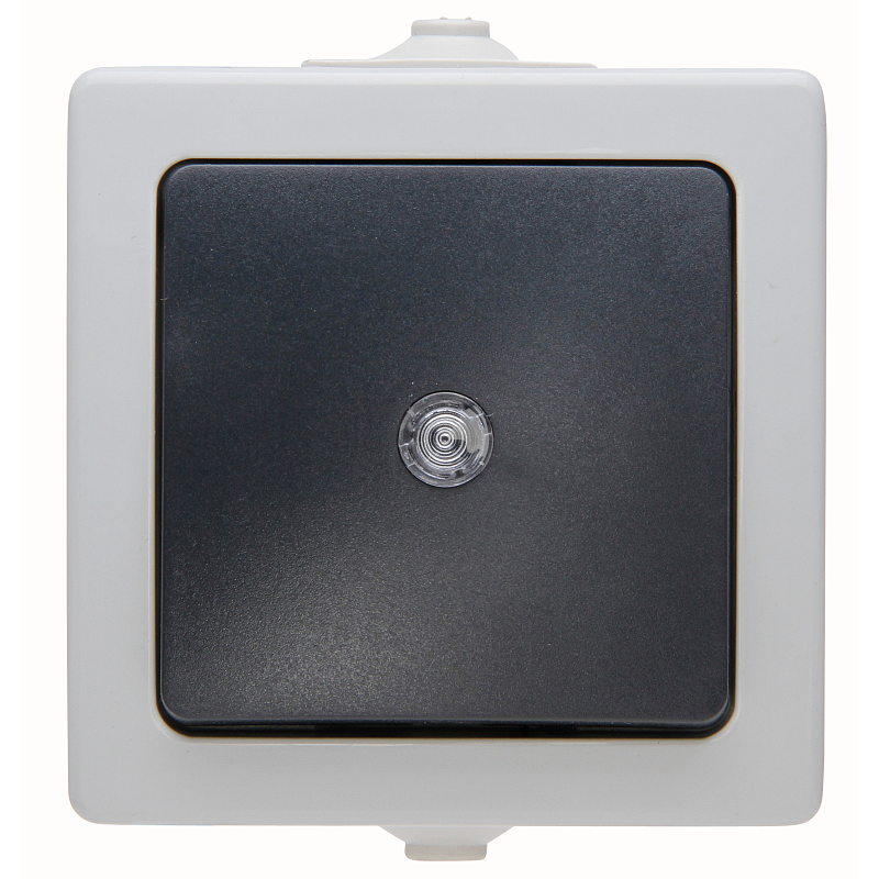 Kopp 566356003 Lichtschalter Thermoplast Schwarz, Grau