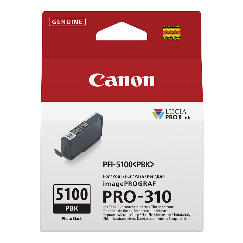 Canon PFI-5100 PBK Druckerpatrone 1 Stück(e) Original Foto schwarz