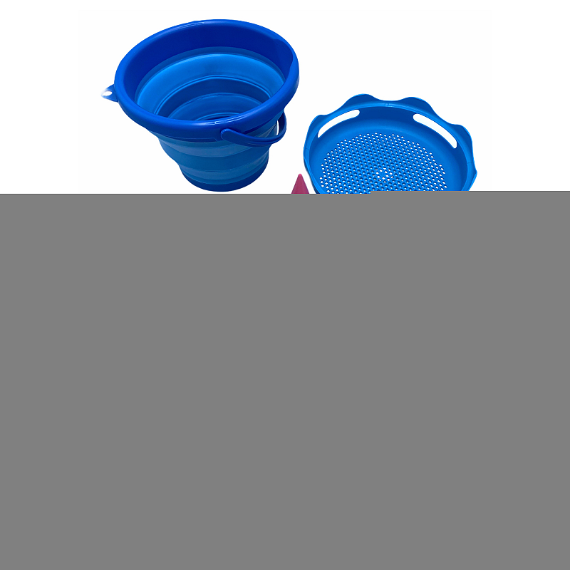 Schildkröt Funsports 7in1 Sand Toys Falteimer Set, Farbe: Blau