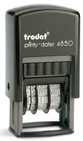 Wedo 51 4853 Selbstfärbestempel Text/Datumsstempel