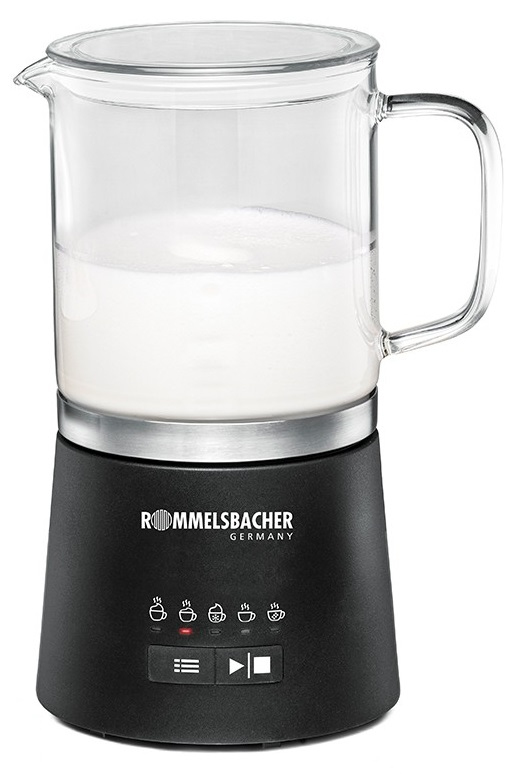 Rommelsbacher MS 625 Milchschäumer/-wärmer Automatischer Milchaufschäumer/-wärmer Schwarz, Edelstahl