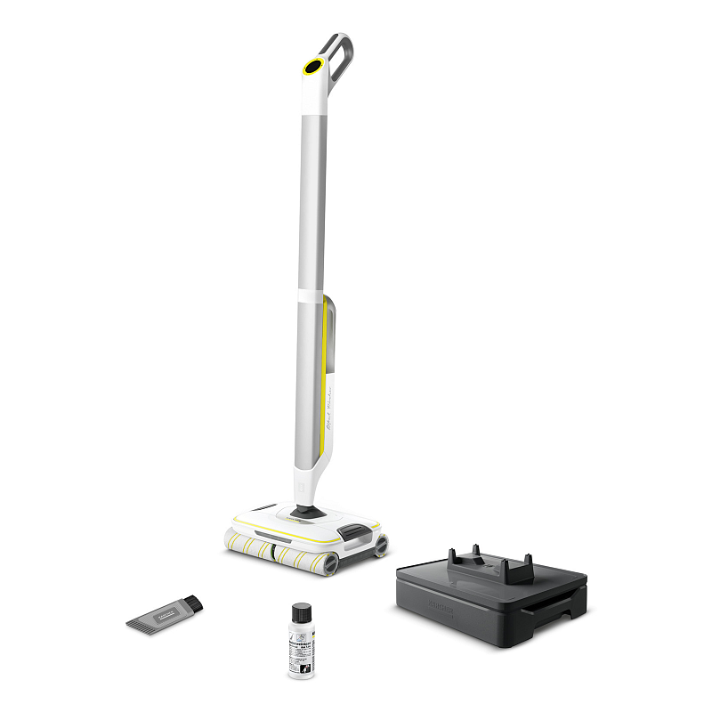 Kärcher FC 8 Smart Signature Line Elektrischer Besen Akku Nass Beutellos Silber, Weiß, Gelb 2,85 Ah