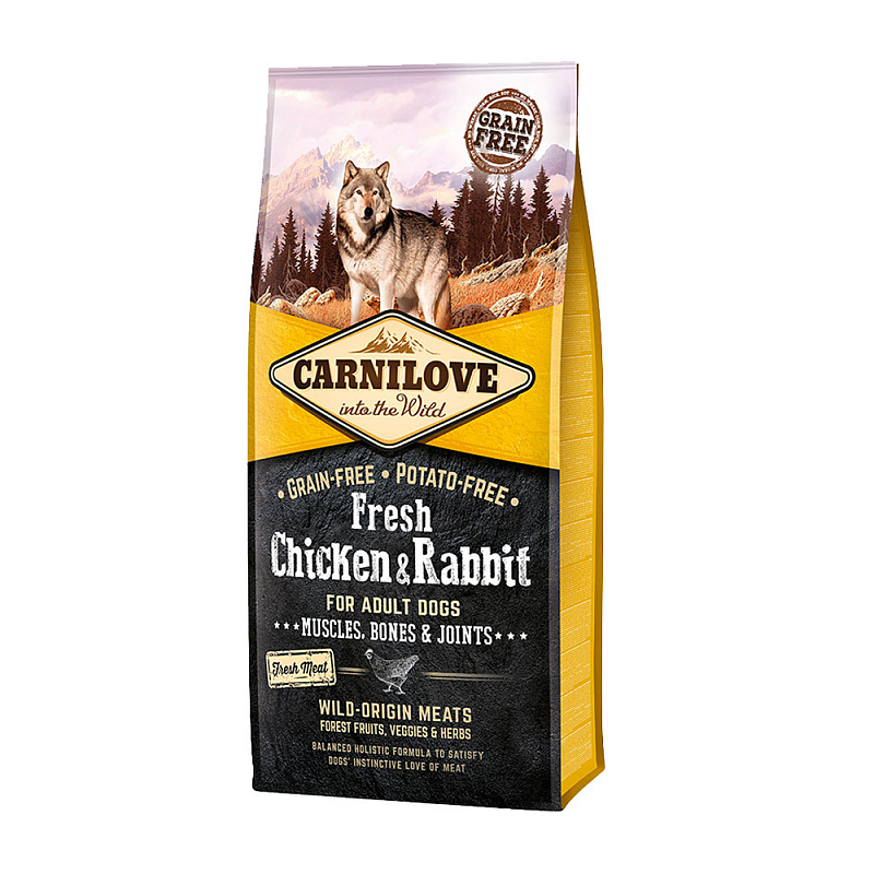 CARNILOVE 527526 12 kg Adult Huhn, Kaninchen