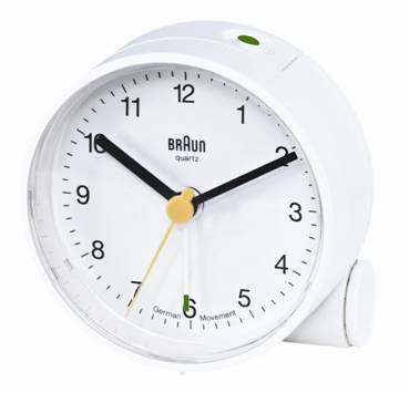 Braun BNC 001 Quarzwecker Weiß