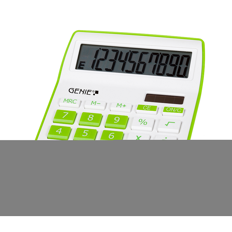 Genie 840 G Taschenrechner Desktop Display-Rechner Grün, Weiß