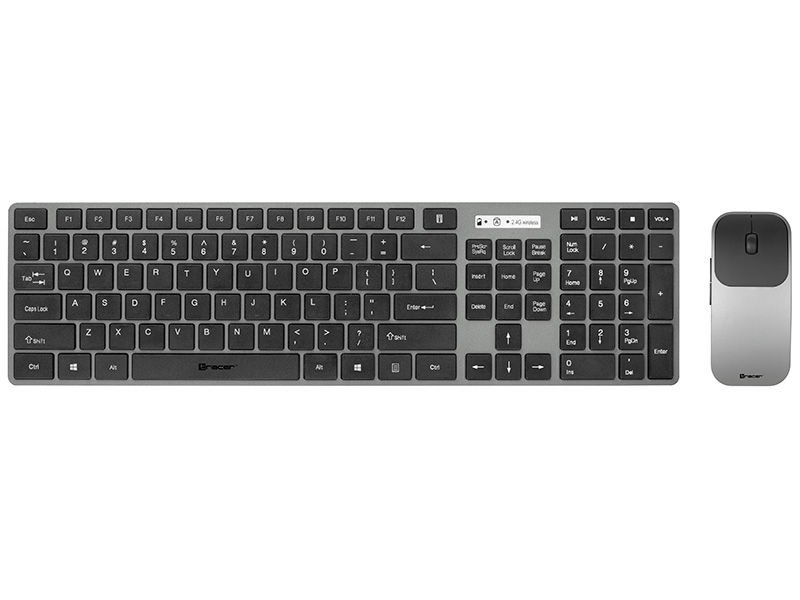 Tracer TRAKLA46773 Tastatur Maus enthalten Büro RF Wireless QWERTY Schwarz, Grau