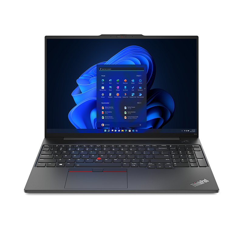 Lenovo ThinkPad E16 Gen 1 (Intel) Intel® Core™ i5 i5-1335U Laptop 40,6 cm (16") WUXGA 8 GB DDR4-SDRAM 256 GB SSD Wi-Fi 6 (802.11ax) Windows 11 Pro Deutsch Schwarz