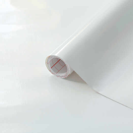 d-c-fix F3465359 Selbstklebendes Vinyl Entfernbar Weiß Glänzend