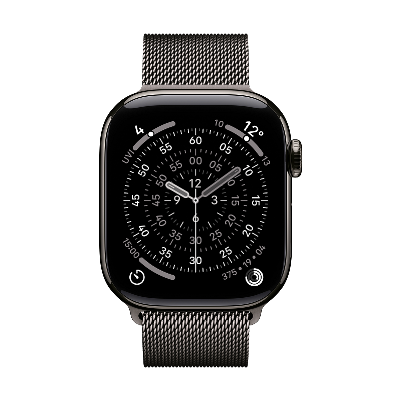 Apple MGJ14ZM/A Intelligentes tragbares Accessoire Band Schieferfarben Edelstahl