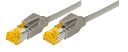 Tecline 2.0m Cat.6A RJ-45 Netzwerkkabel Grau 2 m Cat6a S/FTP (S-STP)