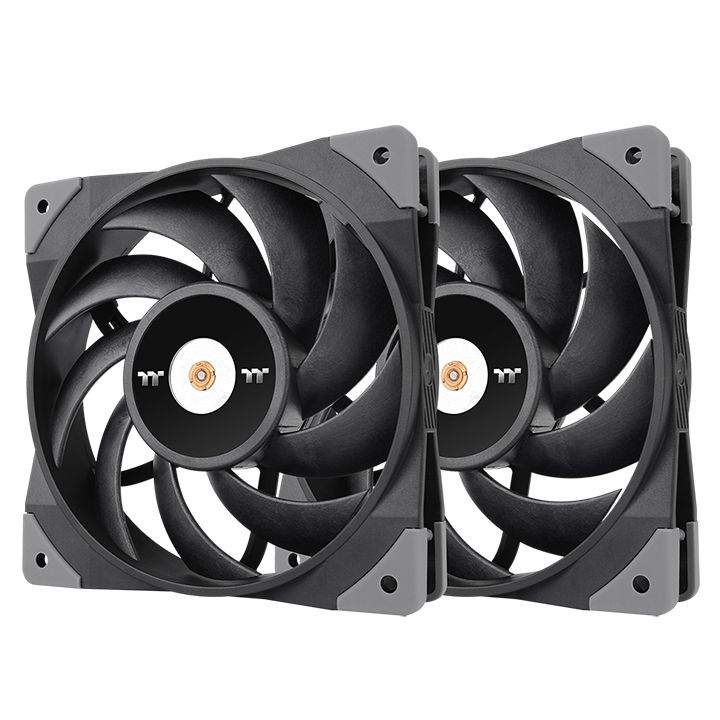 Thermaltake TOUGHFAN 12 Computergehäuse Ventilator 12 cm Schwarz 2 Stück(e)